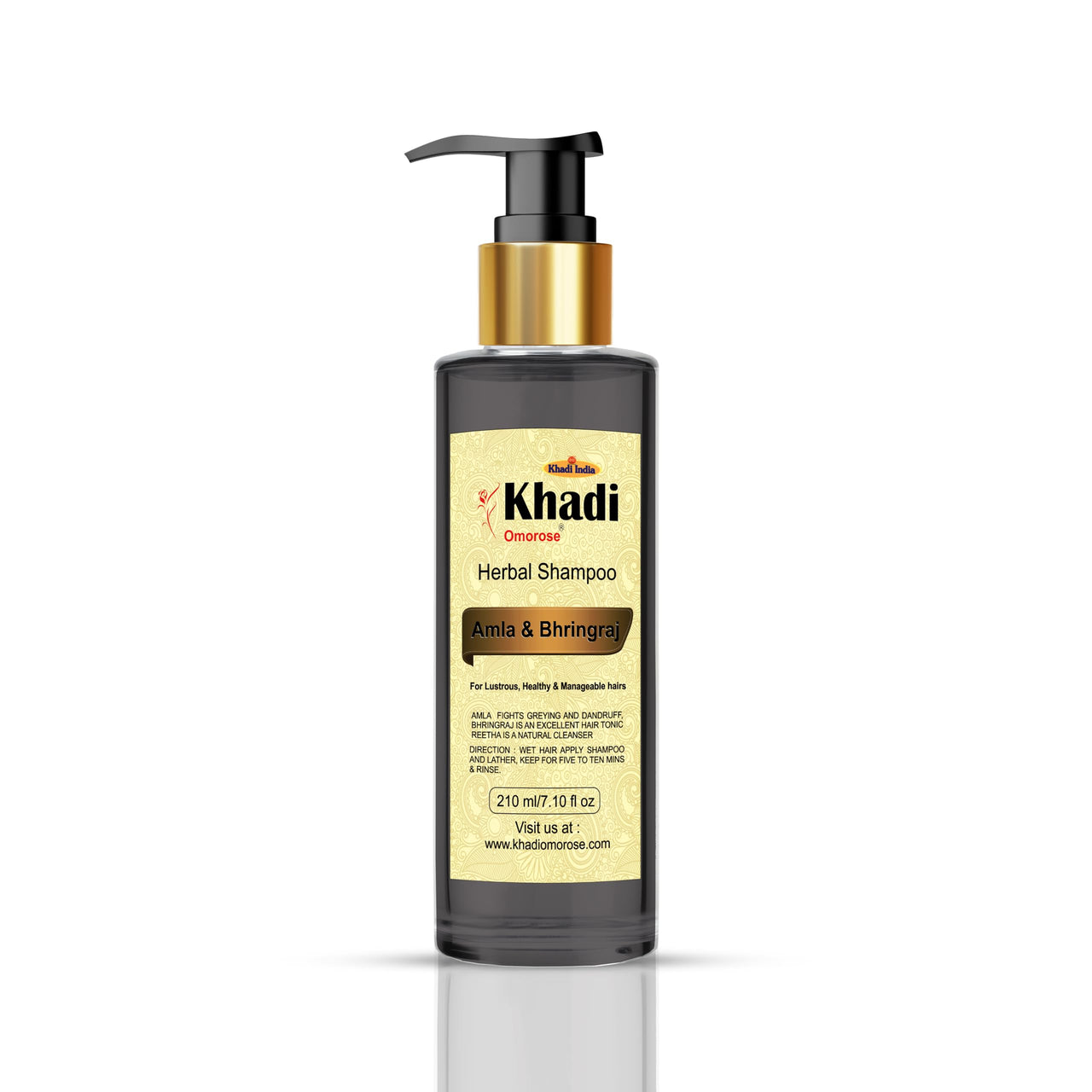 Khadi Omorose Ayurvedic Amla & Bhringraj Shampoo, 210 ml
