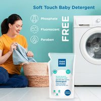 Mee Mee Baby Liquid Detergent 500 ml | Ph balanced, Free from Harsh Chemicals, Safe for mother's hands & baby's skin | Anti-Bacterial, Removes Stains & Odor with One Drop, Hypoallergenic