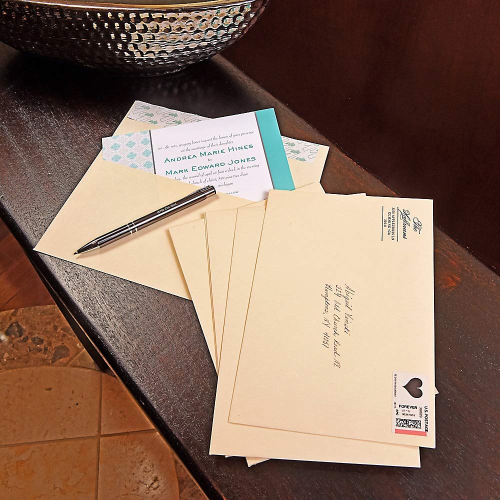 A2 Invitation Envelopes with Self Seal Closure, 4-3/8" x 5-3/4", 24lb White, Quarter Fold Sized Envelopes Ideal for Invitations, Photos, Wedding Announcements, RSVPs and Greeting Cards, 100 per Box (10740)