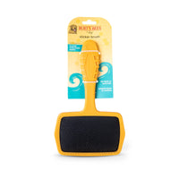 Burt’s Bees for Pets Large Slicker Brush for Dogs with Thick or Curly Hair with Handle Made from Recycled Plastics Collected from Coastal Communities | De-Shedding Dog Brush Removes Knots and Matting Plastic Slicker Brush 9 Inch