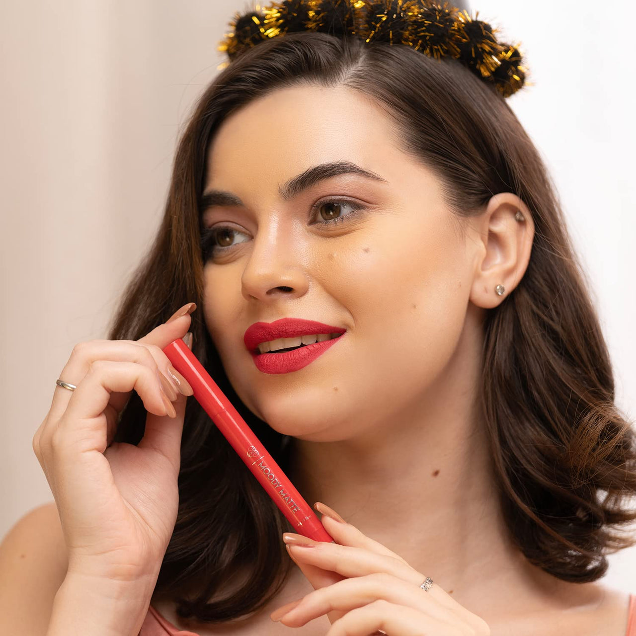 PAC Moody Matte Lipstick | Transfer Proof Lipsticks for Women with Rose oil | Highly Pigmented, Feather Light, Brightening Lip Color | Creamy Long Lasting for All Skin Types | Birthday Bash - 1.6g