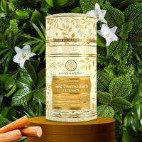 Khadi Natural Gold Thermo Herb (Skin Tightning Face Pack)|Brightens skin tone| Enhances radiance| Removes dead skin cells| Suitable for all skin types| 100gm