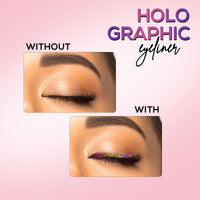 RENEE Holographic Crayon Eyeliner, Smudge-Proof,Shimmery Finish & Long-Lasting, Easy Glide & Quick-Drying Formula With Monochrome Effect, Intense Color Pay-Off, Infused With Vitamin E, 03 Venus, Pink
