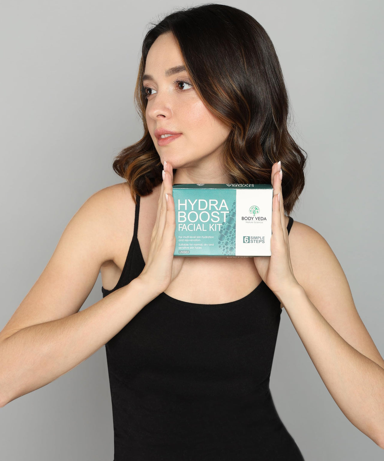 BODYVEDA NATURE SCIENCE Body Veda Hydra Boost Facial Kit - 6 Step Hydration And Rejuvenation System For Normal, Dry, And Sensitive Skin Types, For Women & Men
