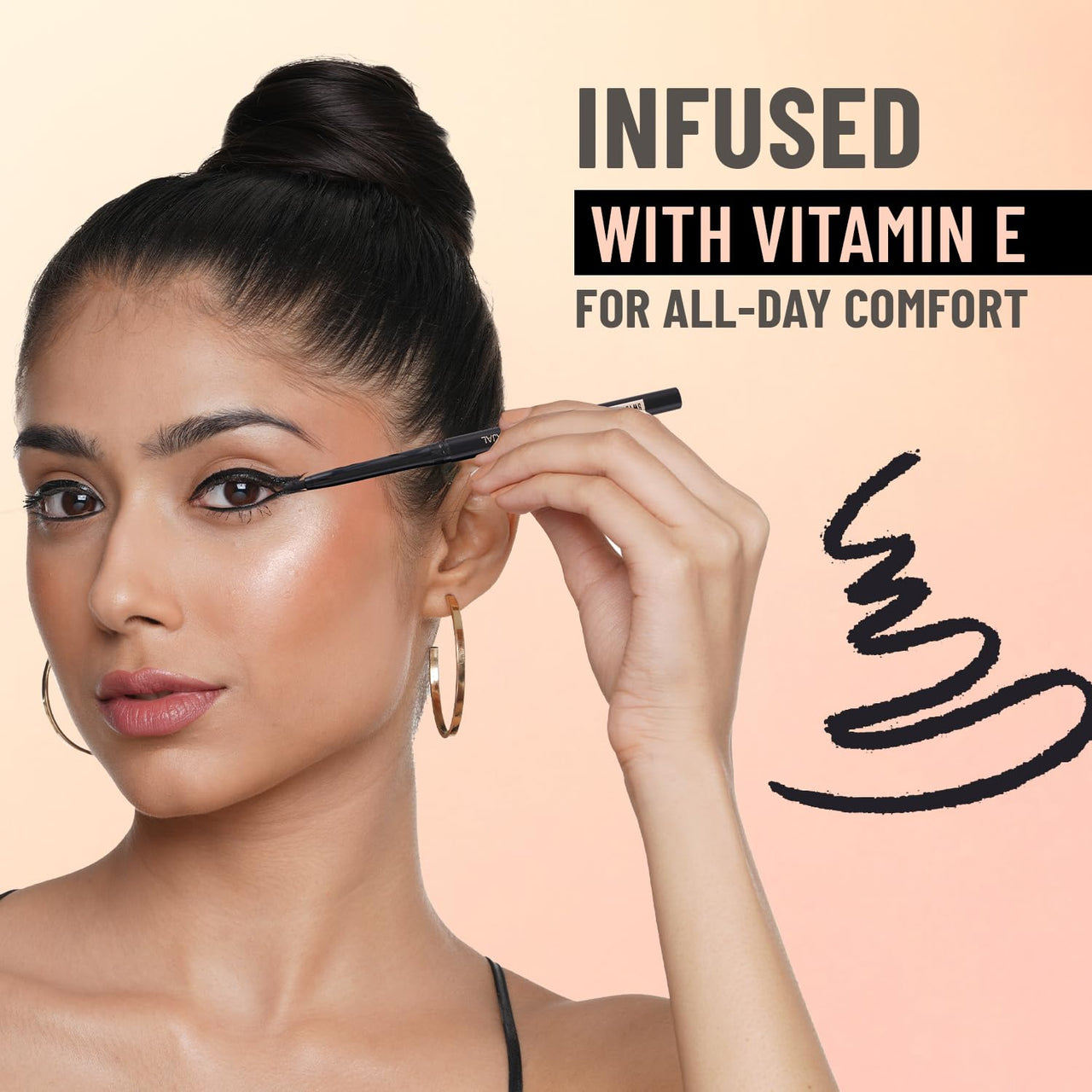 Swiss Beauty You & Eye Power Black Kajal | Waterproof & Smudge-Proof | 24 Hour Stay | Matte Finish Black Kajal | 0.30gm