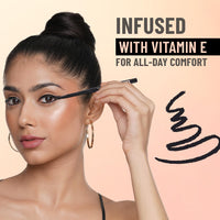 Swiss Beauty You & Eye Power Black Kajal | Waterproof & Smudge-Proof | 24 Hour Stay | Matte Finish Black Kajal | 0.30gm