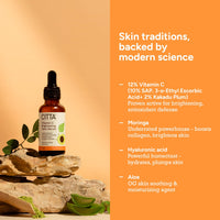 CITTA Vitamin C Brightening Face Serum For Glowing Skin | Triple Power Brightening Formula | Vitamin C Serum For Pigmentation | Ascorbic Acid | Kakadu Plum Vitamin C Serum | For All Skin Types | Face Serum | Men & Women | 30 ml