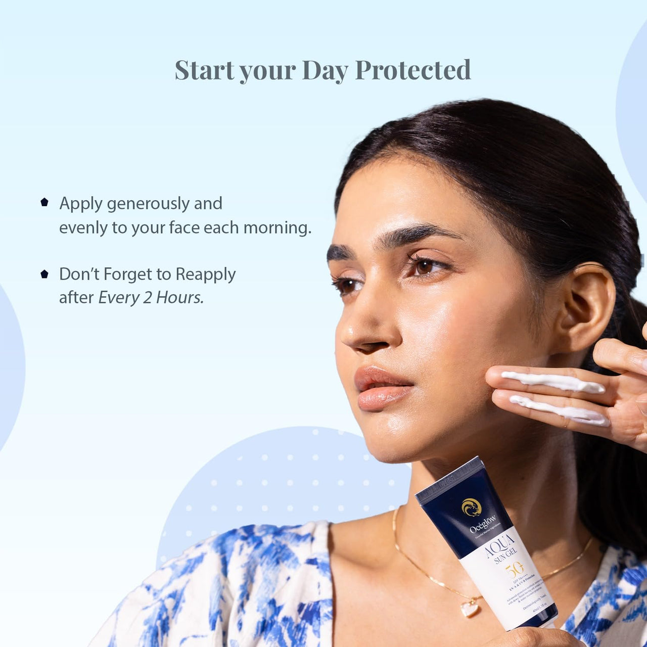 OCEGLOW-Powerful Marine Extracts Dermatology Tested Spf 50 Pa+++ Korean Sunscreen Gel For Women & Men With Salicylic Acid For Oily,Sensitive & Acne Prone Skin|Helps Reduce Wrinkle And Dark Spots-40ml