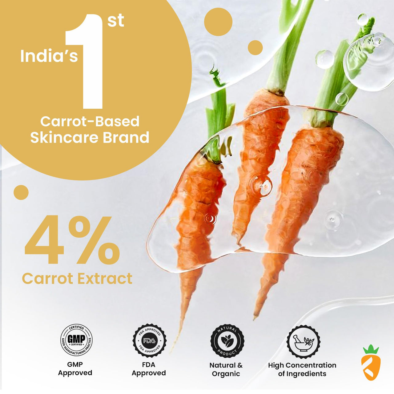 Karrot Natural Skincare Scrub for Face 24K Gold, Cream for Pore Tightening, Boosts Glow and Radiance, Smoothens Texture, Contains Mulberry, Honey, Jojoba Oil, For Men and Women, All Skin Types, 100gms