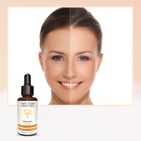 Nourish Mantra Vitamin C Serum – facial serum with Vitamin C, Hyaluronic Acid, Niacinamide – Glowing Serum – Even Skin Tone, Fades the Appearance of Dark Spots, Fine Lines & Wrinkles, 30 ml
