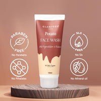 Glamveda Potato Anti Pigmentation Face wash - Reduces Hyperpigmentation & Clarifies skin - No Paraben, SLS, silicone - All Skin Types100ml