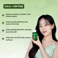 Mirabelle Korea Cica-Pep Intensive Toner 150ml | Calms Irritation, Refines Pores & Hydrates | Soothing Toner for All Skin Types | Korean Skincare for Men & Women