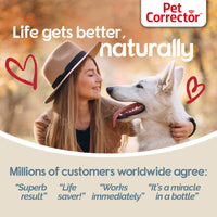 PET CORRECTOR Dog Trainer, 200ml. 2 Pack- Stops Barking, Jumping Up, Place Avoidance, Food Stealing, Dog Fights & Attacks. Help stop unwanted dog behaviour. Easy to use, safe, humane and effective. 200 ml