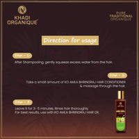 Khadi Organique Amla & Bhringraj Hair Conditioner (SLS & Parabeen Free)