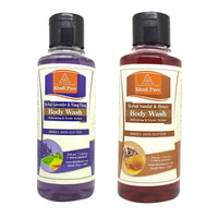 Khadi Pure Lavender Ylang Ylang & Sandal Honey Body Wash, 210 ml (Pack of 2)