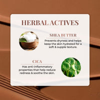Just Herbs Super Hydrating Born To Sculpt Long Stay Bronzer Stick Infused with Shea Butter | Richly Pigmented | Defines and Uplift Appearance | Matte Finish | All Skin Types for Women 14g (Mocha)
