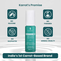 Karrot Natural Skincare Vitamin C Face Serum, 18% Concentration, Reduces Dark Spots, Improves Tone, Boosts Brightness, Contains Niacinamide, Green Tea, For Men and Women, All Skin Types, 30ml