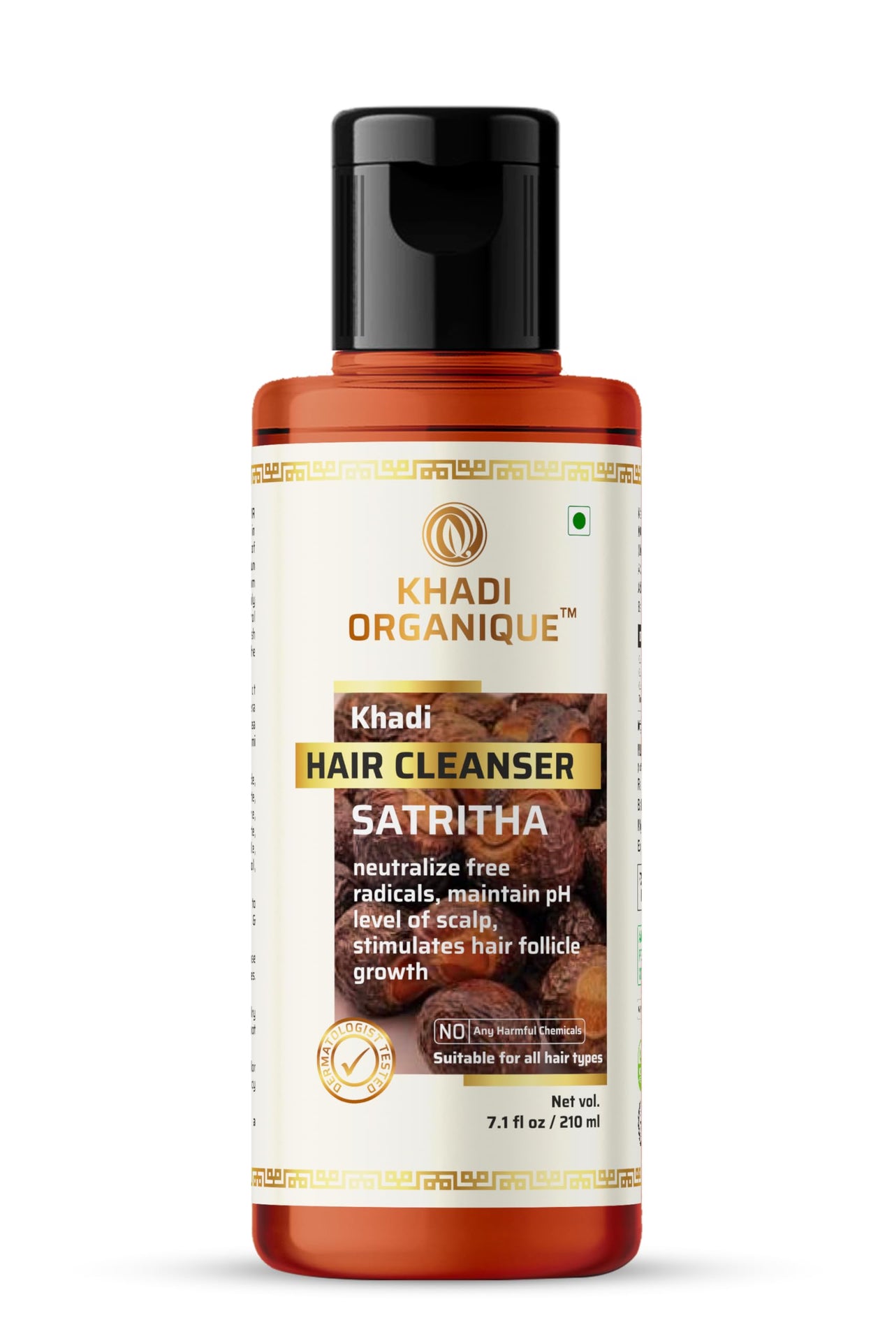 Khadi Organique Herbal Natural Satritha Hair Shampoo Pack of 4