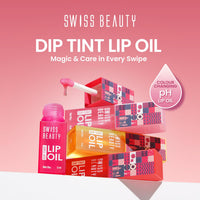 Swiss Beauty Dip Tint Colour Changing PH Lip Oil | With Vitamin E for Long-Lasting Nourishment and Hydration| Soft and Natural Pink Lips | Shade- Strawberry, 3ml