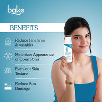 BAKE Retinol Night Cream with 2.5% Retinoid & Bakuchiol Oil for Anti Ageing, Fine Lines & Wrinkles | Retinol Night Repair Moisturizer | Lightweight, Non Sticky & Fragrance Free | All Skin Types | 30g