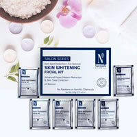 NutriGlow NATURAL'S Advanced Pro Formula Combo Pack of 2 Skin Whitening Facial Kit (60gm) and Skin Whitening Bleach Cream for All Skin Types (43gm)