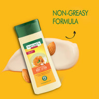 NATURE'S ESSENCE Almond & Honey Body Lotion, Smooth Skin in 5 Seconds, Nourishing & Non-Greasy for Dry to Rough Skin, Goodness of Aloe Vera & Shea Butter, White, 100 ml