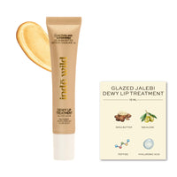 indē wild Glazed Jalebi (15ml) Dewy Lip Balm | Lasts for 8+ hours | With Natural Desi Ghee, Hyaluronic Acid, Squalene & Peptides | Deep Hydration & Repairs Fine Lines | Korean Fomrulation | Non-Sticky