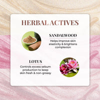 Just Herbs Lumi Glow Strobe Cream with Lotus & Sandalwood (Moonlit Gleam, 30 g)