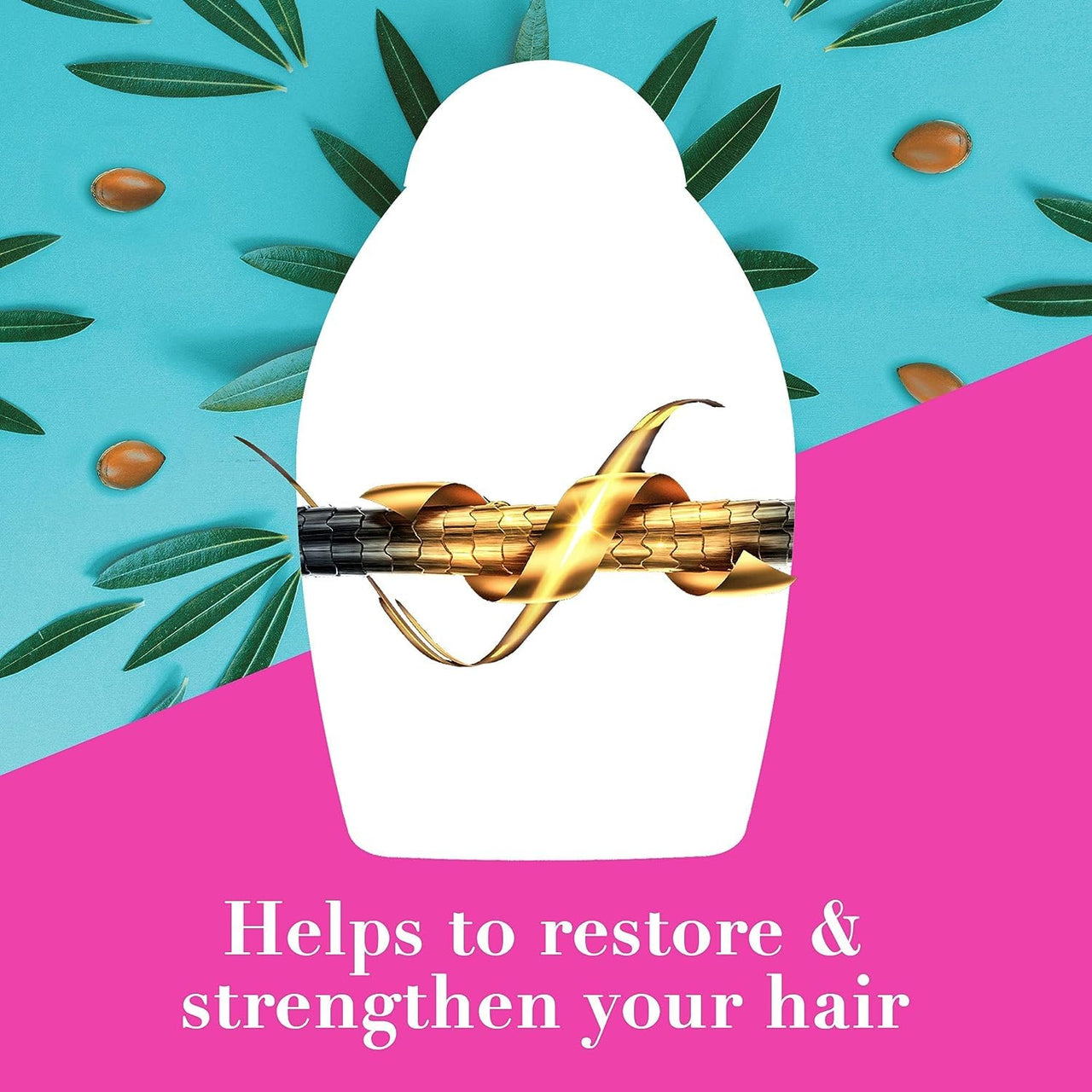 OGX Renewing + Argan Oil of Morocco Penetrating Hair Oil | Treatment, Moisturizing & Strengthening Silky Hair Oil for All Hair Types Paraben Sulfated Free Surfactants 100 ml
