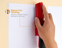 Bostitch Office Heavy Duty 40 Sheet Stapler with 1250 Staples & Claw Remover, Small Stapler Size, Fits into the Palm of Your Hand, Value Pack, Red (B175-RED-VP) Red, Compact, Value Pack