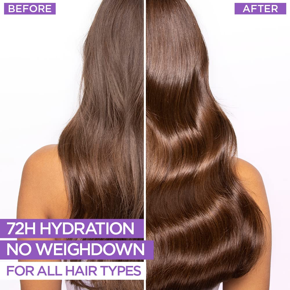 L'Oréal Paris Moisture Filling Shampoo, With Hyaluronic Acid, For Dry & Dehydrated Hair, Hyaluron Moisture 72H, 340ml & L'Oreal Paris Day Cream for Women Revitalift Hyaluronic Acid, 15ml