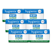 Hygienix Germ Protection Bathing Soap With 99.99% Germ-Protection| Non-Drying Formula For Soft & Smooth Skin & Lasting Refreshing Fragrance| For All Skin Types| 125g, Pack of 6