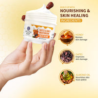 Ayouthveda Dates & Honey Moisturising Cold Cream| Deep Nourishing & Skin Hydrating Moisturizer | Removes Skin Dryness With Fast Observing & Non-Greasy Solution (Pack of 1-50g)