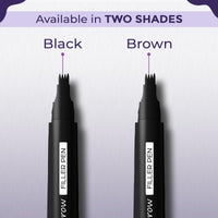 Sanfe Eyebrow Filler Pen | Perfect Eyebrow Enhancer, waterproof & smudge-proof | one swipe application with micro precision, natural & long-lasting finish | For Denser & Fuller Eyebrows | Black (Black, Pack Of 1)