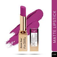 Seven Seas Matte With You Long Lasting Lipstick | Smooth Application |Transferproof & Smudge Proof | Highly Pigmented Lipstick for Women (Jazzberry Jam)