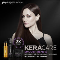Godrej Professional Keracare Smooth Renew Shampoo | For Unruly Hair | Enriched with Macadamia Oil | 250ml