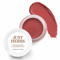 Just Herbs Dandruff Control Ayurvedic Soya Protein Shampoo & Just Herbs Ayurvedic, Natural Lip & Cheek Tint, Blush For Women - Sls, Chemical & Paraben Free - 02 Peachy Coral (Creamy Matte) 200 ML