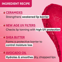 Dot & Key Barrier Repair Hydrating Lip Balm SPF 50 | Cherry Crimson | Repairs Damaged Lip Barrier | High Tinted | 4.5 gm
