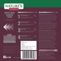 NATURES ESSENCE Brightening Diamond Facial Kit With Free Facewash, 60G + 50Ml