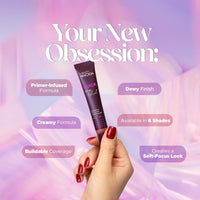 Hilary Rhoda Quick Cream Blush | Highly Pigmented & Dewy Finish | Long-Lasting | Buildable Coverage | Weightless & Easy to Apply | Cream Blush | 20 ml (Mellow Coral - Shade 02)
