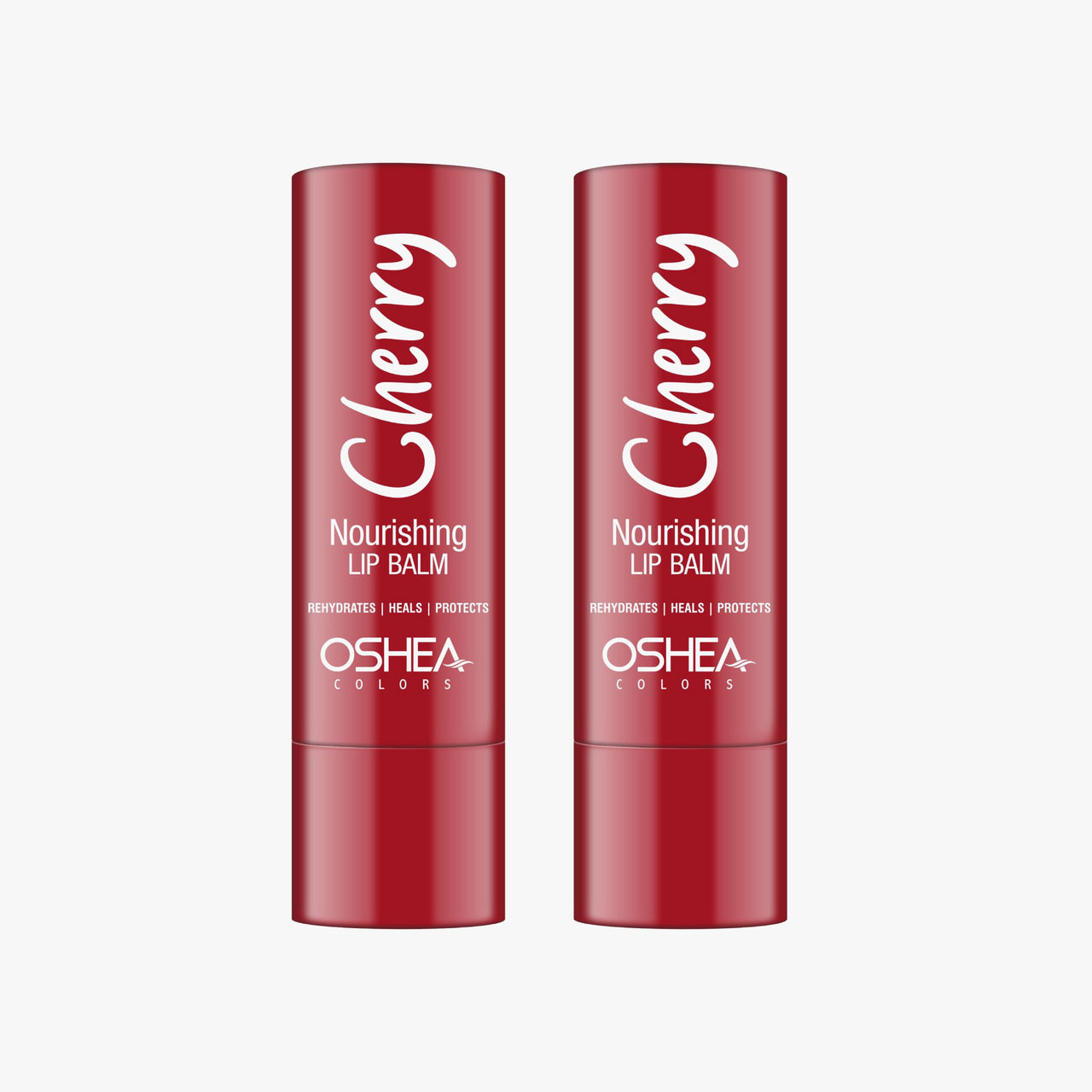 Oshea Herbals Nourishing Cherry Lip Balm for Men & Women with SPF 15 | Instant Hydration, Relieves Dry & Chapped Lips | Enriched with Shea Butter & Castor Oil (Pack of 2) 4.5 g
