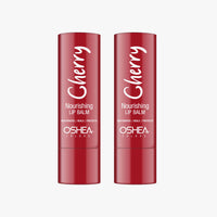 Oshea Herbals Nourishing Cherry Lip Balm for Men & Women with SPF 15 | Instant Hydration, Relieves Dry & Chapped Lips | Enriched with Shea Butter & Castor Oil (Pack of 2) 4.5 g