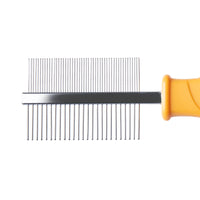 Burt's  Bees for Pets Dual Sided Flea Comb with Handle Made from Recycled Plastics Collected from Coastal Communities | 2-in-1 Grooming Tool for Dogs | Dog Comb Removes Fleas & Flea Eggs