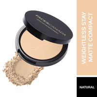 FACESCANADA Comfy Matte Liquid Lipstick - Note To Self 07, 3 Ml, Weightless Matte Finish Compact Powder - Natural 02 | 9 G