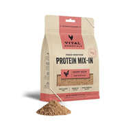Vital Essentials Freeze Dried Raw Protein Mix-in Dog Food Topper, Chicken Ground Topper for Dogs, 6 oz 6 Ounce (Pack of 1)