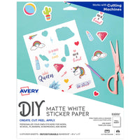 Avery Printable Sticker Paper, 8.5
