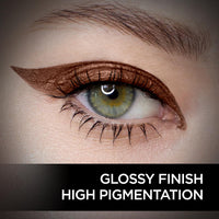 FACESCANADA Magneteyes Color Eyeliner Gel - Powerful Brown,4 Ml|Glossy Finish|24Hr Long-Lasting|Waterproof|Smudgeproof|Precise Application|Intense Color Payoff|Almond Extract & Vitamin E