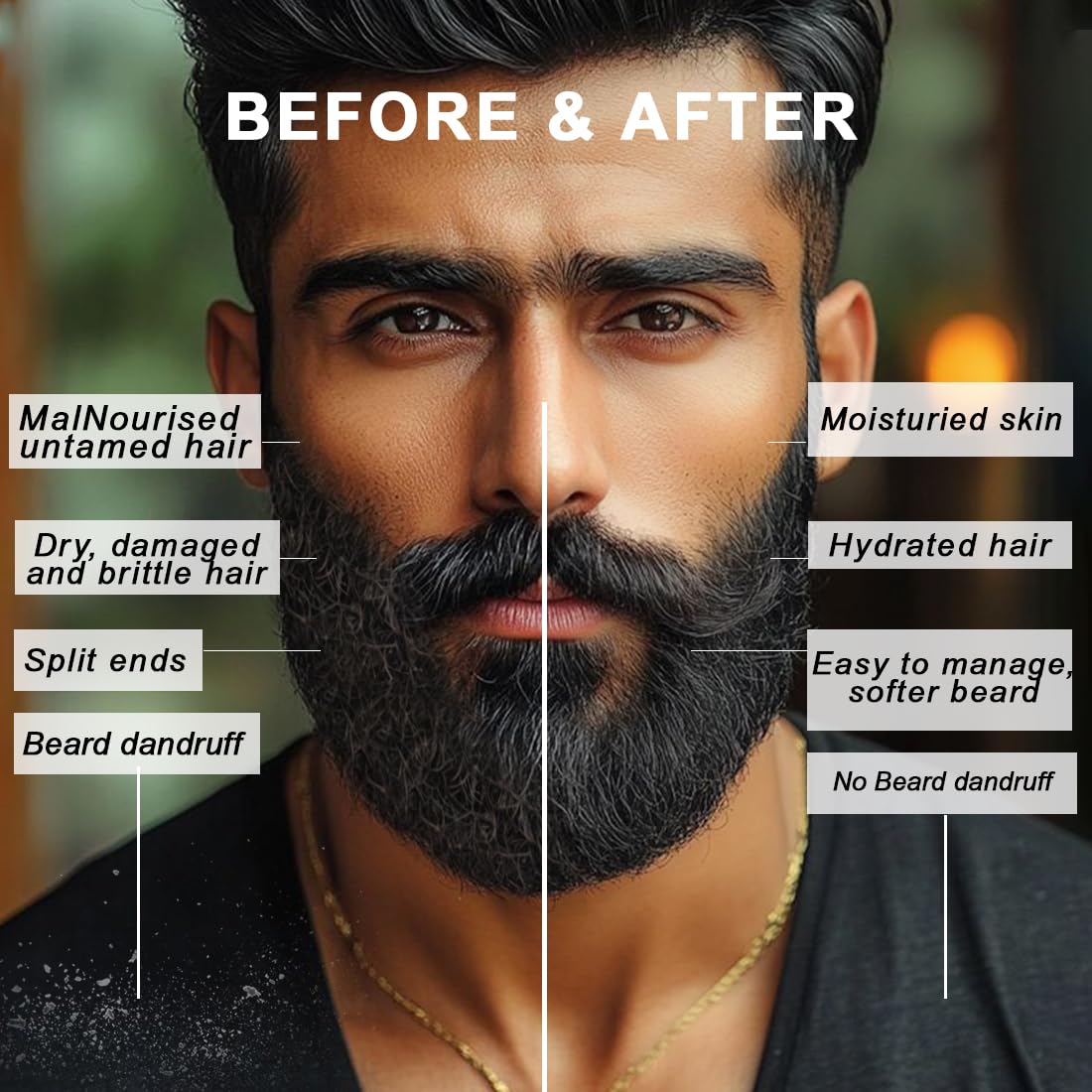 Mancode Beard Softener Cream - 100gm | for Frizzy Rough Dry Mustache and Beard | Long Lasting Moisturization & Nourishement | Mooch Beard Perfect Styling Cream | Argan Almond Walnut Oil Shea Butter Proteins and Vitamins Enriched | No Paraben No Sulfate (P