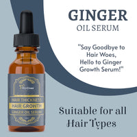 TryOnes Professional Hair Serum for Frizzy Hair||Serum for Women & Men||All Hair Types for Frizz-free, Smooth & Glossy Hair||Hair Growth Ginger Oil Serum_30ML