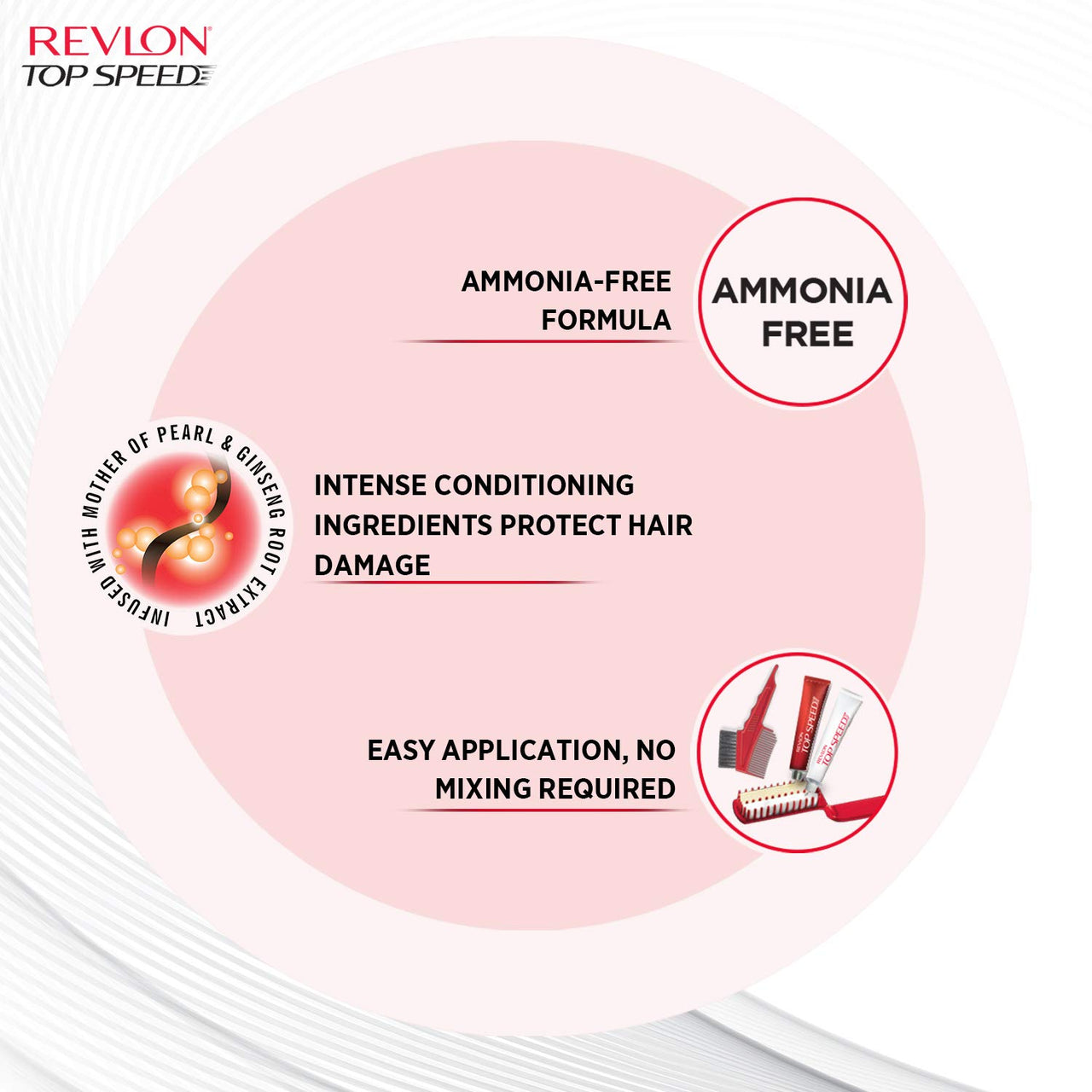 Revlon Top Speed Hair color Women, Brownish Black 68 |No ammonia | With Ginseng root extract and mother of pearl & Revlon Top Speed Hair Color for Women, 180g - Natural Black 70 (Pack of 1)